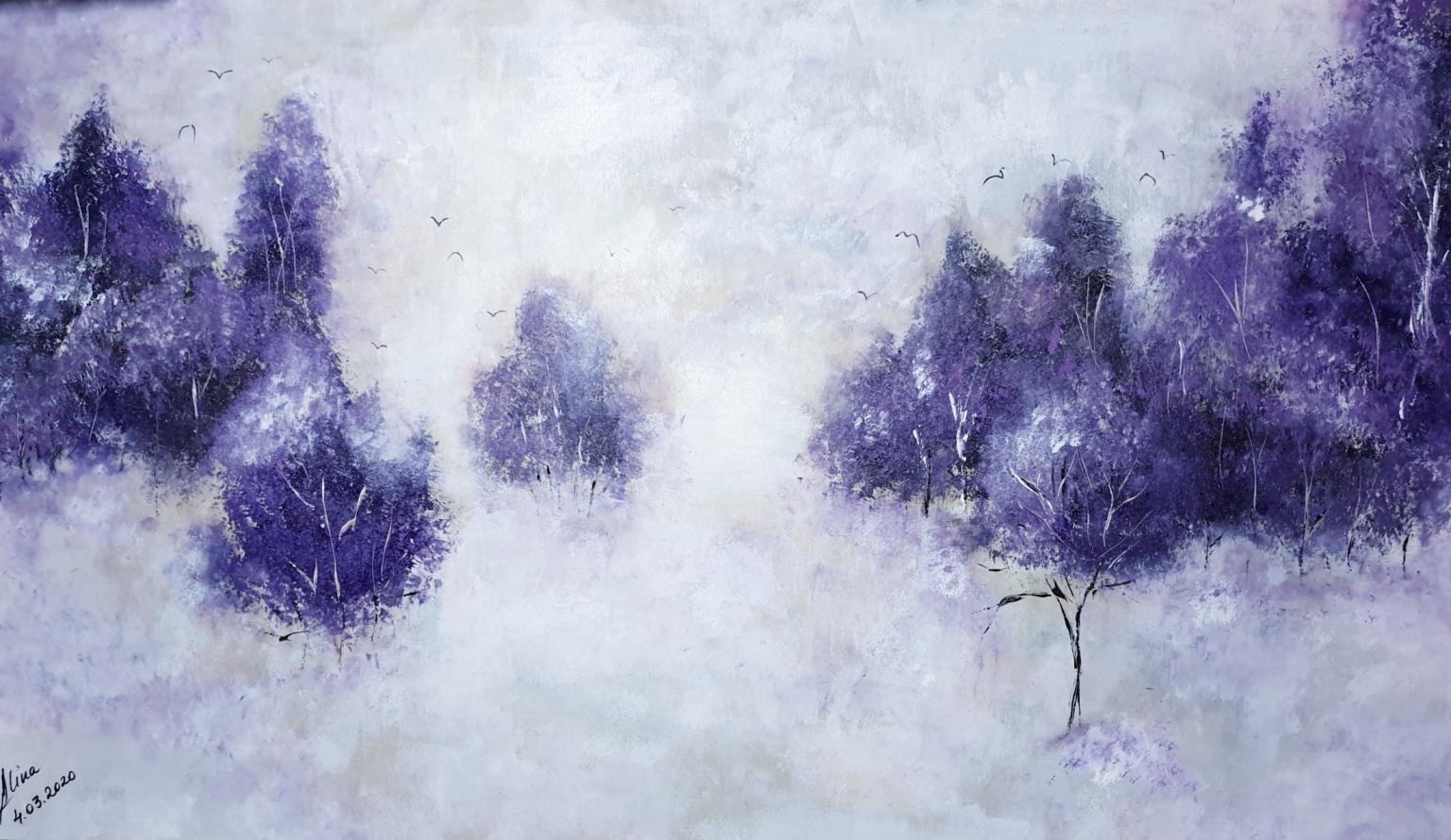 ArteDiAlina.com painting: The last winter dream